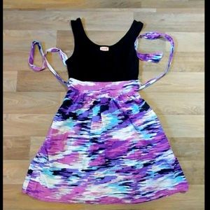 Fun multi-colored skater dress
